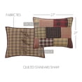 thumbnail image 2 of VHC Brands Wyatt Bedding Accessory, Standard Sham 21x27, Patchwork Tan, 2 of 6
