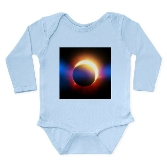 CafePress - Solar Eclipse Long Sleeve Infant Bodysuit - Long Sleeve Cotton Baby Bodysuit