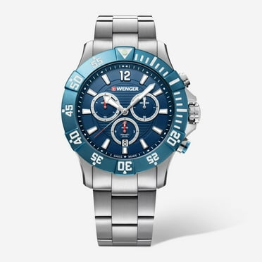 WENGER Swiss Army Men's 01.0643.119 Seaforce Blue Dial Chronograph Watch MSRP $410