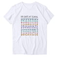thumbnail image 2 of Aqestyerly Haut à Manches Courtes en Solde, T-Shirt Imprimé à Manches Courtes Col Rond pour Femmes pour Tenue Décontractée Élégante/blanc(L), 2 of 3
