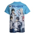 thumbnail image 3 of Camiseta de manga corta con cuello redondo y nueva marca de verano Blue Lock para hombre, 3 of 4