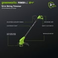 thumbnail image 5 of Greenworks 48V (24V x 2) 17" Brushless Push Mower + 270 CFM/130MPH Blower + 12" String Trimmer Combo with (2) 4.0Ah Batteries, 65W Type-C Charger, (2) 3-ft Cables, 5 of 28