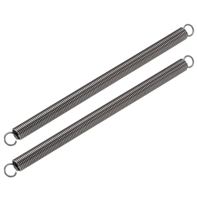 Unique Bargains Ressort de Compression Prolongé 2mm x 16mm x 280mm, Capacité de Charge de 33lbs, Gris 2 Pcs