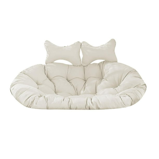 Columpio colgante para silla, cojín para asiento de cesta, hamaca de huevo, nido trasero, cesta colgante de mimbre para jardín al aire libre, cojín para Patio Fivean unisex