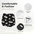 thumbnail image 4 of Bixox Women's Swan And Dragonflies pattern 2 in 1 Running Shorts - Lightweight Athletic Workout Gym Yoga Shorts Liner with Pockets - Medium, 4 of 5