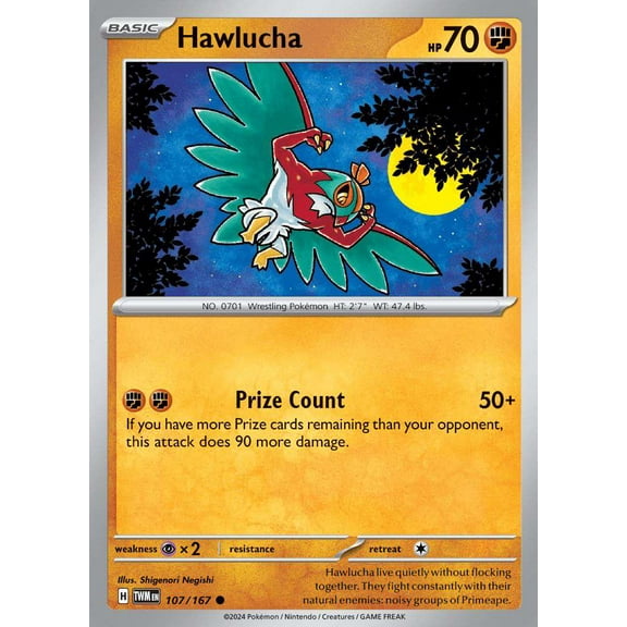 Pokemon Scarlet & Violet Twilight Masquerade Common Hawlucha #107