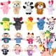 thumbnail image 1 of Juego de 16 marionetas de peluche para dedos, animales, miembros de la familia, juguetes para niños, hora del cuento, juego (patrón aleatorio), 1 of 6