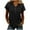#01 Black 【Mix, Match & Stock Up on Your Favorite Palette.】, variant on Women's Casual Solid Color Pleated Short Sleeve Round Neck Tops Shirts Blouses for Business Casual Work Office Vacation and Daily Wear Fashion Essential | Sopatenor,Black XL