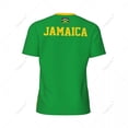 thumbnail image 4 of Exclusive design Jamaica Flag Grain 3D Printed Men For Running Bike Soccer Tennis Fitness Sports tshirt Mesh Fans Short T-shirt, 4 of 13