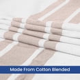 thumbnail image 7 of Linteum Textile Cotton Blended 70x90 in Hospital Bath Blanket,1.75 lb. White-Beige Stripe, 7 of 7