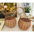 thumbnail image 4 of USHOBE Storage Wicker Basket Light Brown 1Pack 5.5x5.5x4.3In, 4 of 7
