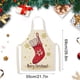 thumbnail image 3 of Delantal navideño para mujer, delantal de cocina con babero ajustable, delantal navideño de muñeco de nieve para fiesta, delantal con decoraciones navideñas., 3 of 5