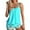 01-Blue83, variant on Floral Gradient Tankini for Women Bow Front Summer Beach Swim Suit