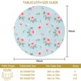 thumbnail image 3 of Pioneer Flower Floral Print Pattern Round Tablecloth 60 X 60 Inch, Wrinkle Resistant Wipeable Table Cloth for Kitchen Dining Picnic Patio Party, 3 of 6