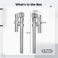 thumbnail image 5 of 2 Pairs Drum Brackets,Adjustable Mounting Holder Arm,Sturdy Metal Drum Replacement Stand,Reduce Vibration, 5 of 6