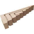 thumbnail image 6 of 5"W x 30"D x 10"H Thin Landon Rough Cedar Woodgrain TimberThane Corbel, Primed Tan, 6 of 6