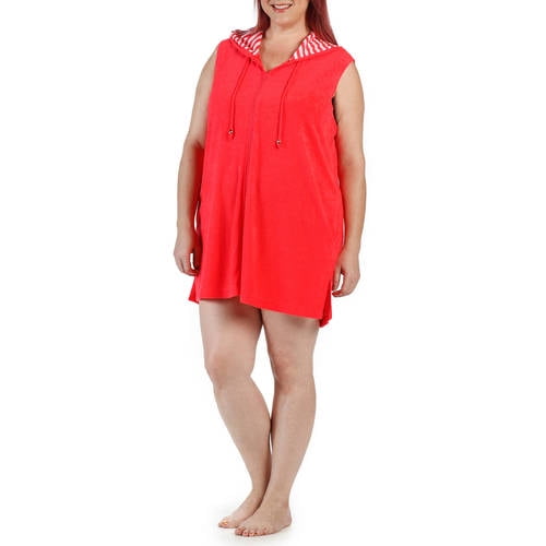terry swim cover up plus size