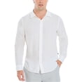 thumbnail image 1 of Nautica Mens Woven Linen Button Up Shirt, White, XX-Large, 1 of 1