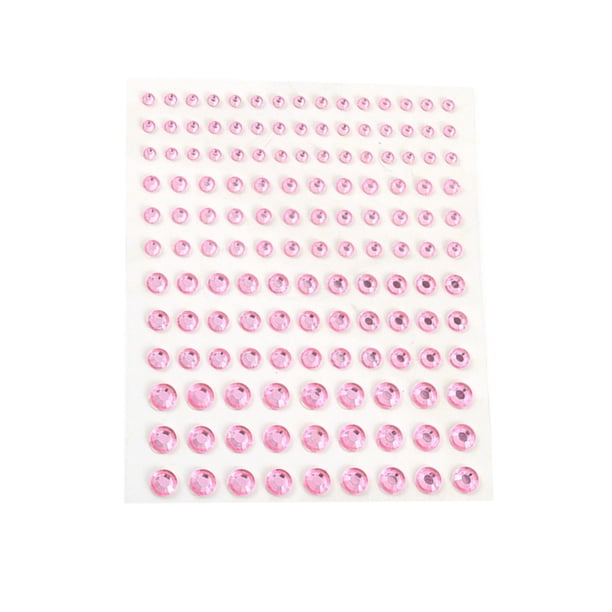 Minnieouse Ojo cara gemas pegatinas de diamantes de imitación cristal sin pegamento frente maquillaje Festival vestido DIY decoraciones fiesta favores para Tratamientos faciales Melocotón rojo Minnieouse CE013625-11B