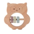 thumbnail image 1 of Sonajeros Mordedores Para Bebés, Juguete De Actividad, Campana Vibratoria Para Juguete De Dentición De Madera Para Recién Nacidos búho, 1 of 9
