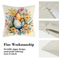 thumbnail image 6 of HongHeng Clearance Under $2.00 18IN Easter Pillow Covers Spring Easter Throw Pillow Covers Easter Bunny Eggs Cushion Covers Pillow Cases for Home Outdoor Sofa Couch Decoration Linen Fabrics, 6 of 6