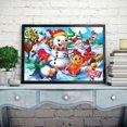 thumbnail image 4 of Cuadros Decorativos Kits de pintura de diamante 5D DIY Taladro redondo completo Muñeco de nieve Esquí Mosaico Imagen Pared Tmvgtek embutido en tela, 4 of 9