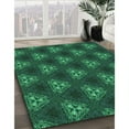 thumbnail image 2 of Ahgly Company Indoor Rectangle Patterned Deep Teal Green Area Rugs, 2' x 5', 2 of 6