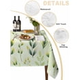 thumbnail image 5 of Sage Green Leaves Rectangle Tablecloth, Summer Botanical Farmhouse Leaf Waterproof & StainResistant Tablecloth, Washable Oil-proof Table Cover for Dining/Party/Wedding/Camping/Buffet 54x108 In, 5 of 9
