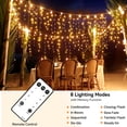 thumbnail image 3 of Luces Icicle Lights Blingstar de 15 m, 440 LED, blanco cálido, 8 modos, para exteriores, 3 of 7