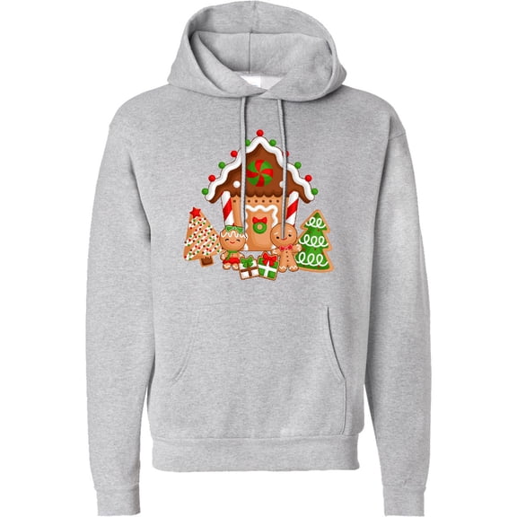 Inktastic Gingerbread House Christmas Adult Hoodie Sweatshirt
