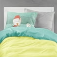 thumbnail image 2 of Maltese Snowman Christmas Fabric Standard Pillowcase, 2 of 2