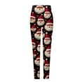 thumbnail image 4 of Herrnalise Womens fashion Fashion Casual Christmas Printed Tight Leggings High Waist Pants Christmas Gifts For Women, 4 of 5