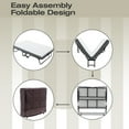 thumbnail image 3 of Holaki Portable Folding Bed with Mattress,Roll Away Guest Bed for Adults,Foldable Bed with Sturdy Metal Frame on Wheels,Fold up Bed with 5 inches Memory Foam Mattress,Three Sizes Available, 3 of 16