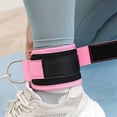 thumbnail image 3 of 2 Pack Ankle Straps for Cable Machines Padded Ankle Cuffs - for Legs, Glutes, Abs and Hip Workouts Fits Women & Men - Fully Adjustable & Breathable Ankle Strap Set, 3 of 8