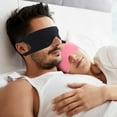 thumbnail image 5 of Zero Pressure Sleep Mask - Lightweight Breathable Blockout Eye Mask for Sleeping with Ear Hanging Elastic Strap for All Sleep Positions Men Women Soft and Comfortable Black Eye Blinder Travel, 5 of 12