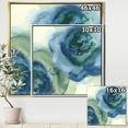 thumbnail image 2 of Blue Floral Poppies V - Cottage Framed Canvas, 2 of 3