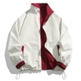 thumbnail image 4 of JTieacloth Lightweight Jackets for Mens Men's Flight Jacket Lightweight Windbreaker Full Zip Casual Jacket(Red,L), 4 of 6