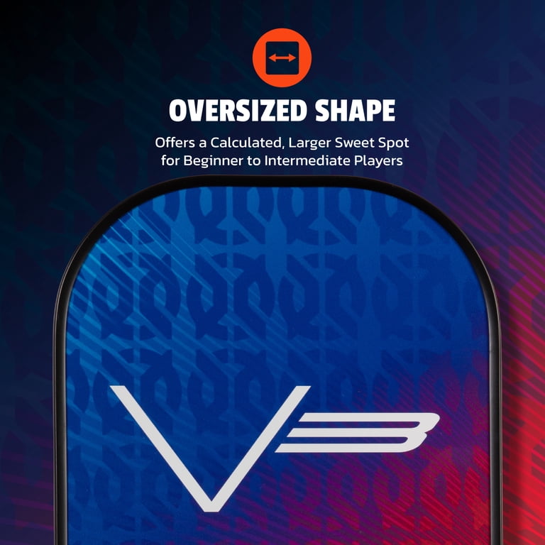 ONIX V3 Fiberglass Pickleball Paddle, Polypropylene Core, For All
