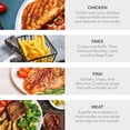 thumbnail image 5 of Behome 6QT Air Fryer, 8-in-1 Compact Airfryer for Roast, Broil, Dehydrate,Quick& Easy Meals,Visible Window,Black, 5 of 7