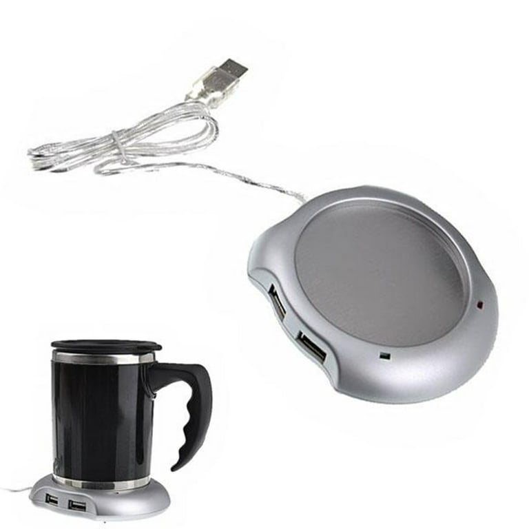 USB Warmer Sliver Warm Tea Coffee Cup Mug Warmer USB Heater Pad