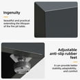thumbnail image 5 of UPHA 42-inch Outdoor Propane Rectangle Fire Pit Table 50000 BTU Iron Gas FirePit for Outside Patio with Tank Cover, Removable Lid, Lava Rocks, Rain Cover, Grey, 5 of 10