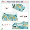 thumbnail image 4 of Dailycode Cotton Pajama Set Snug Fit Long Sleeve Top and Pants for 18M-8Y Shark Pineapple Music Players, 4 of 7