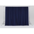thumbnail image 3 of Solid Poplin Window Curtain or Photography Backdrop 58" Wide - Navy Blue, 3 of 5