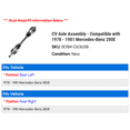 thumbnail image 2 of CV Axle Assembly - Compatible with 1978 - 1981 Mercedes-Benz 280E 1979 1980, 2 of 2