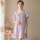 thumbnail image 4 of Camisón de manga corta de algodón suelto de talla grande falda de mujer corte de verano dulce princesa lindo pijamas ropa de casa, 4 of 6