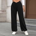 thumbnail image 2 of Womens Wide Leg Sweatpants Womens Cargo Work Pants Wide Leg Pants Woman Yoga Work Pants for Women Casual Work Pants Women High Waisted Cargo Pants Women, 2 of 4