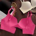 thumbnail image 5 of Byworldtasic Women Seamless Push‑Up Bra Wireless Texture Comfort Bra Adjustable Straps Back Closure Everyday Bralette, 5 of 6