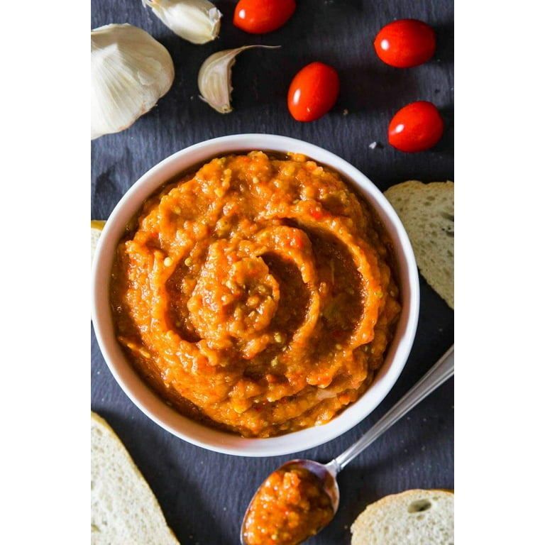 ZerGut Russian Style Eggplant Spread Ikra, 2 Glass Jars, 19oz
