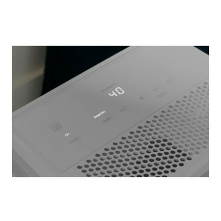 GE - 50-Pint Portable Dehumidifier with Built-in Pump and Smart Dry - Stratus Grey