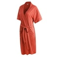 thumbnail image 2 of Richie House Short Kimono Robe Women's Sleeve Cotton Bathrobe Party Dressing Gown Sleepwear RHW2753-10-S, 2 of 3